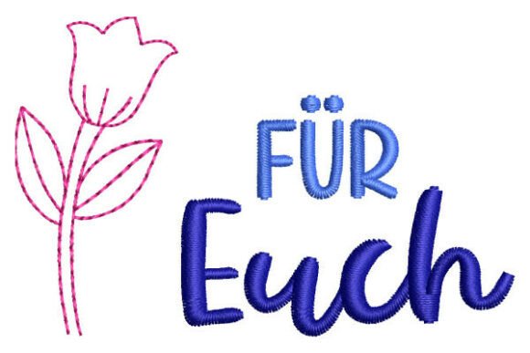Download Für Euch with Tulip German Lettering - Letter Collection