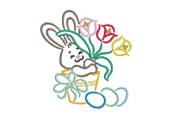 Download Bunny Easter Embroidery Design - Premium Bundle