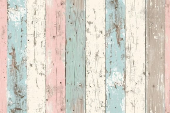 Download Vintage Pastel Wooden Planks Background - Wood Collection