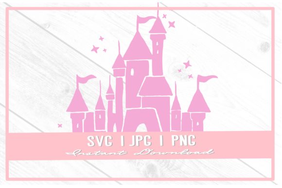 Download Pink Princess Castle Theme Park Doodle - Princess castle Collection